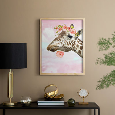 Floral Fun II, reproduction encadrée - bois massif