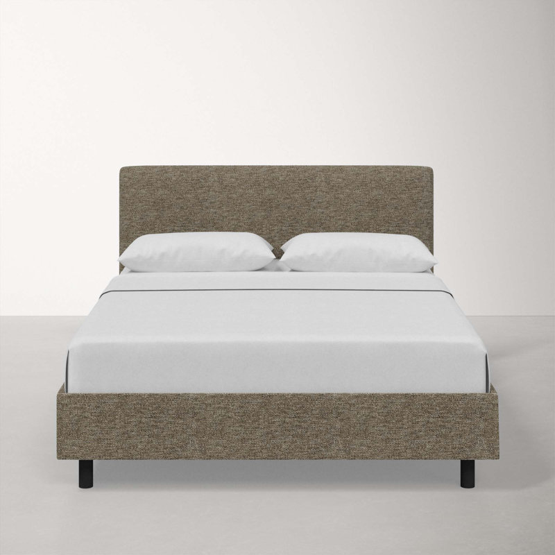 Adrien Upholstered Bed, Milsap Granite Sustain® Tweed, King