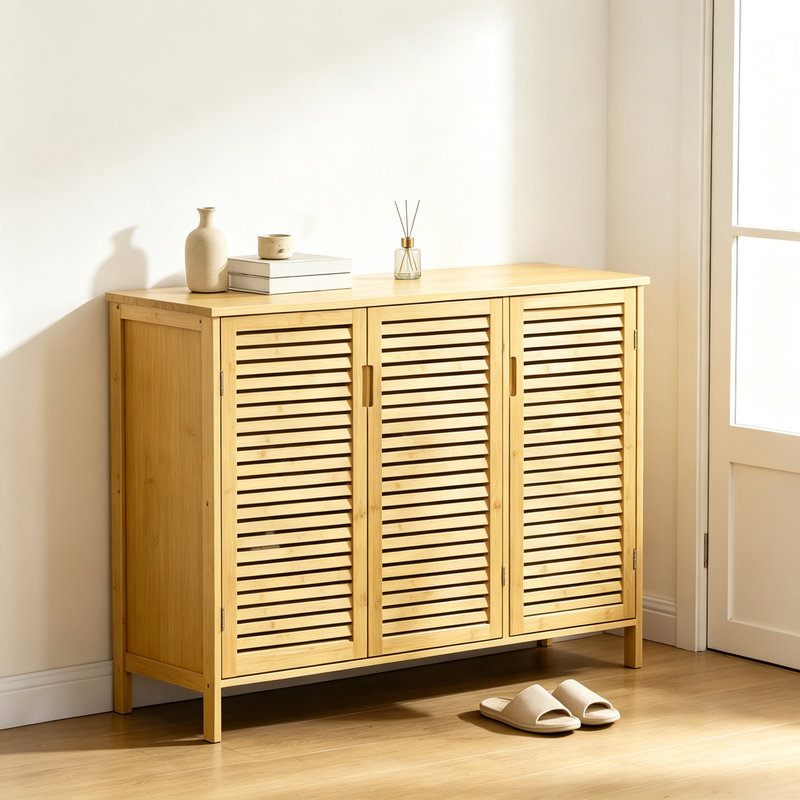 16 Pair Shoe Storage Cabinet