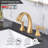 2-Handle Stainless Steel Bathroom Sink Faucet-115827329