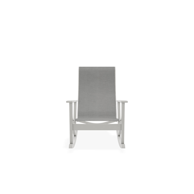 Fauteuil berçant Wexler, Gris chaleureux, Alliage Sunbrella®