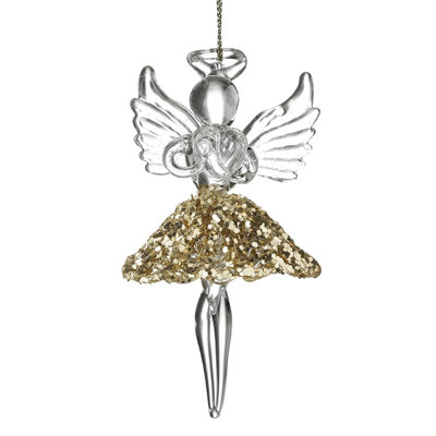 9cm Glass Hanging Figurine Ornament