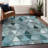 Premium Machine Washable Prisco Teal Rug-1228683339
