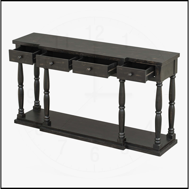 Charming Console Table with Multiple Storage Options for Every Room