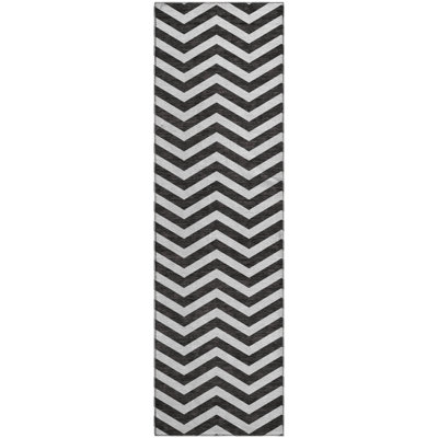 Premium Machine Washable Prisco Black Rug