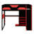 Wood Loft Bed With Desk, Multi Storage Shelves And USB-271513083