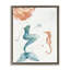 «Mermaid and Ocean Seahorse», toile encadrée flottante noire par Anne Tavoletti-861654421-861654420