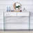 Minimalist Dresser Desk, Computer Desk With Double Drawer