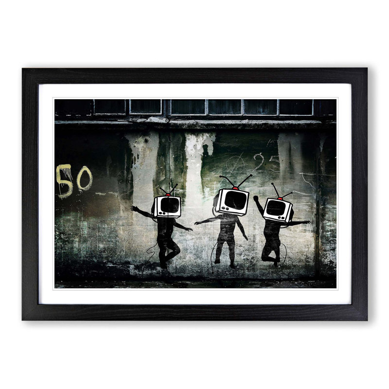 Banksy - Single Picture Frame Print, Black