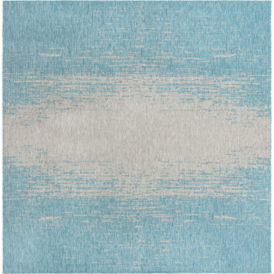 Tapis d'extérieur Iris couleur océan