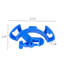 Adjustable Plastic Fish Tank Pipe Holder Fixed Clips,Pipe Link Fixing Frame, Blue Curved Pipe Clamp For Most Of The Soft Water Pipes In The Fish Tank