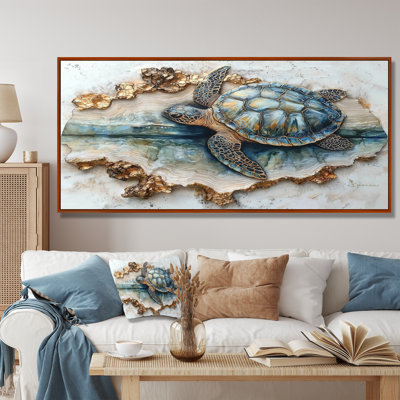 Chua Marble The Turtle S Voyage III - Tortue, art mural