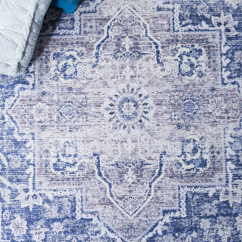 Pashen Performance Machine Washable Oriental Rug, Rectangle 6' x 9'