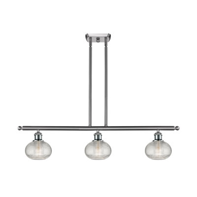 Luminaire suspendu pour îlot de cuisine 3 lumières Larrick