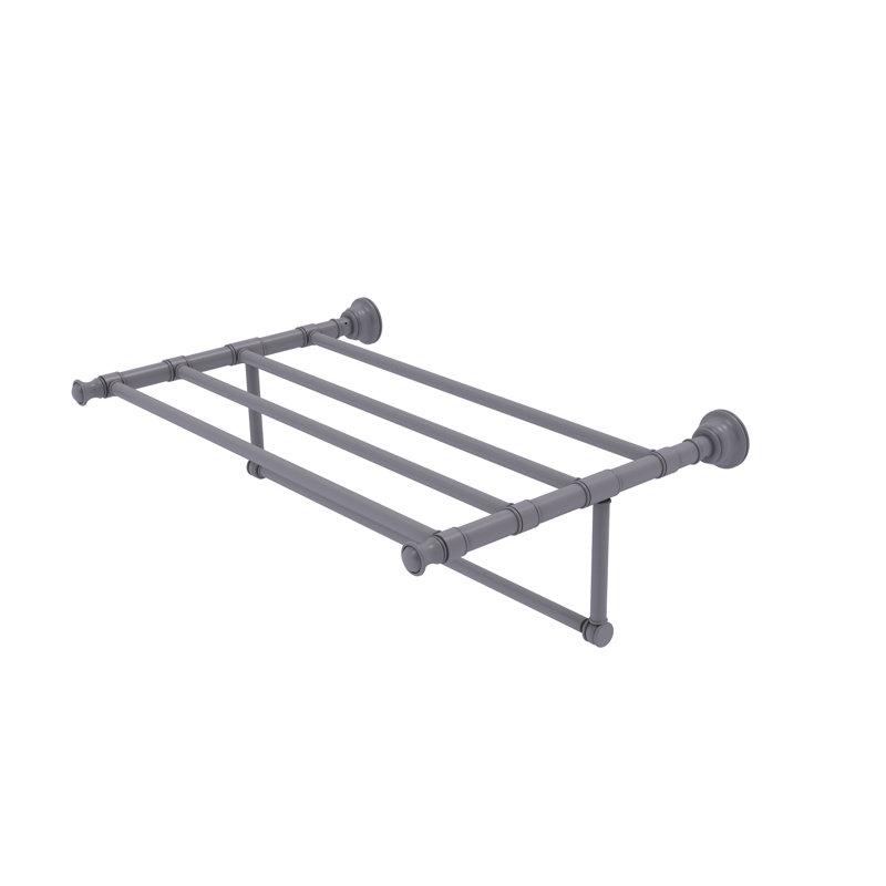 Porte-serviettes mural Freyja, Gris mat, P 13,7 po x l 32 po x P 6,5 po