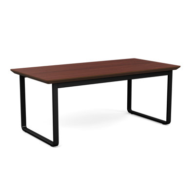 Gansett Waiting Reception Coffee Table Metal Frame 20x40" High Pressure Laminate Top