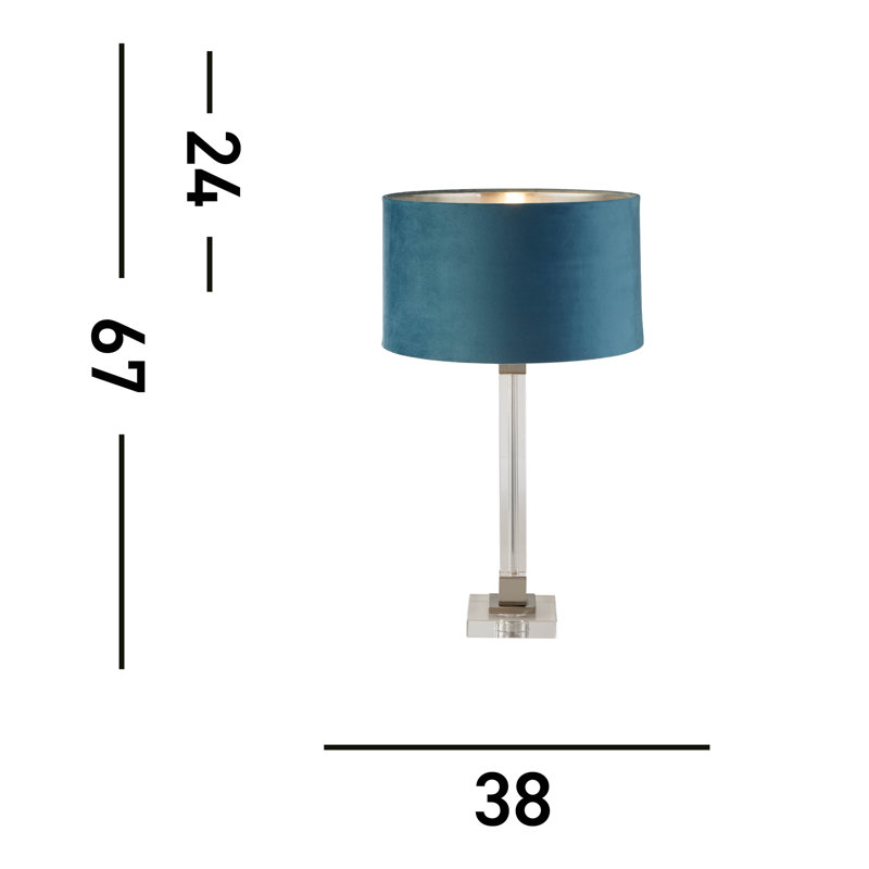 Chrisann Table Lamp, Teal
