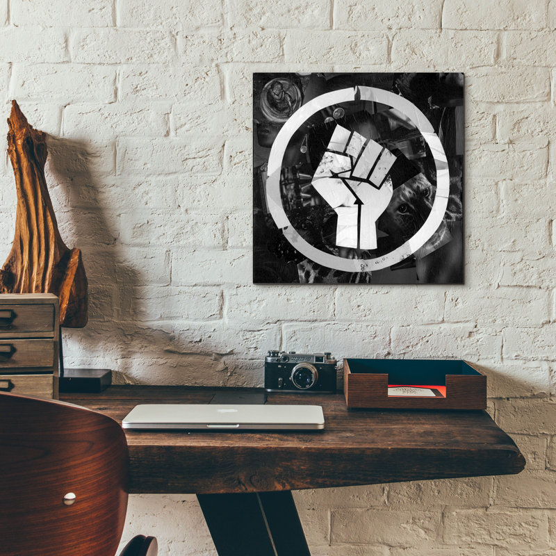 "Blm" par Artpoptart, H 12 po x l 12 po x P 0,13 po