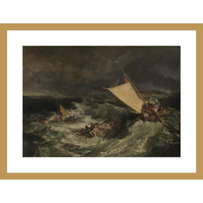«The Shipwreck» par Joseph Mallord William Turner, impression giclée sur cadre