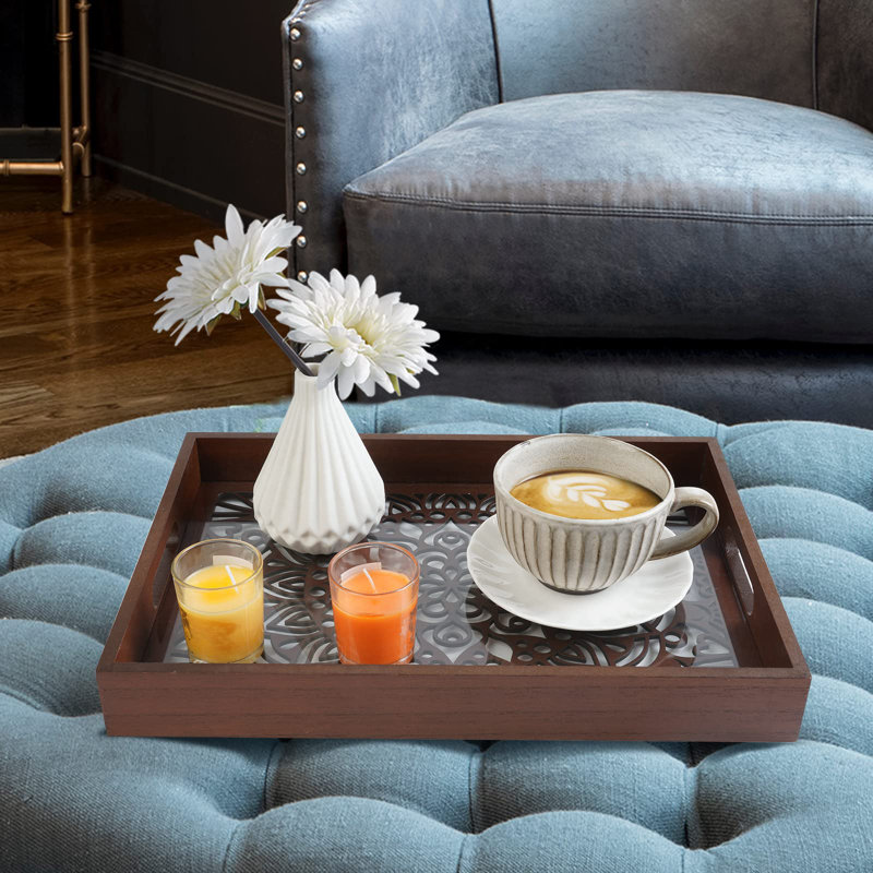 Solid Wood Tray, Blue