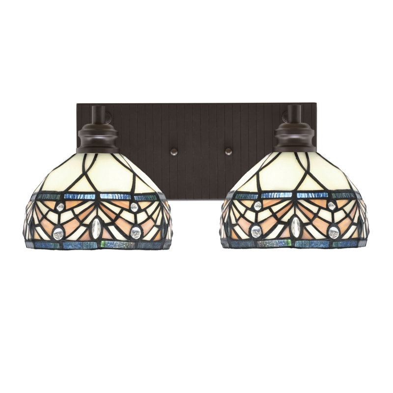Éclairage pour meuble-lavabo 2 lumières Annaclara, Espresso