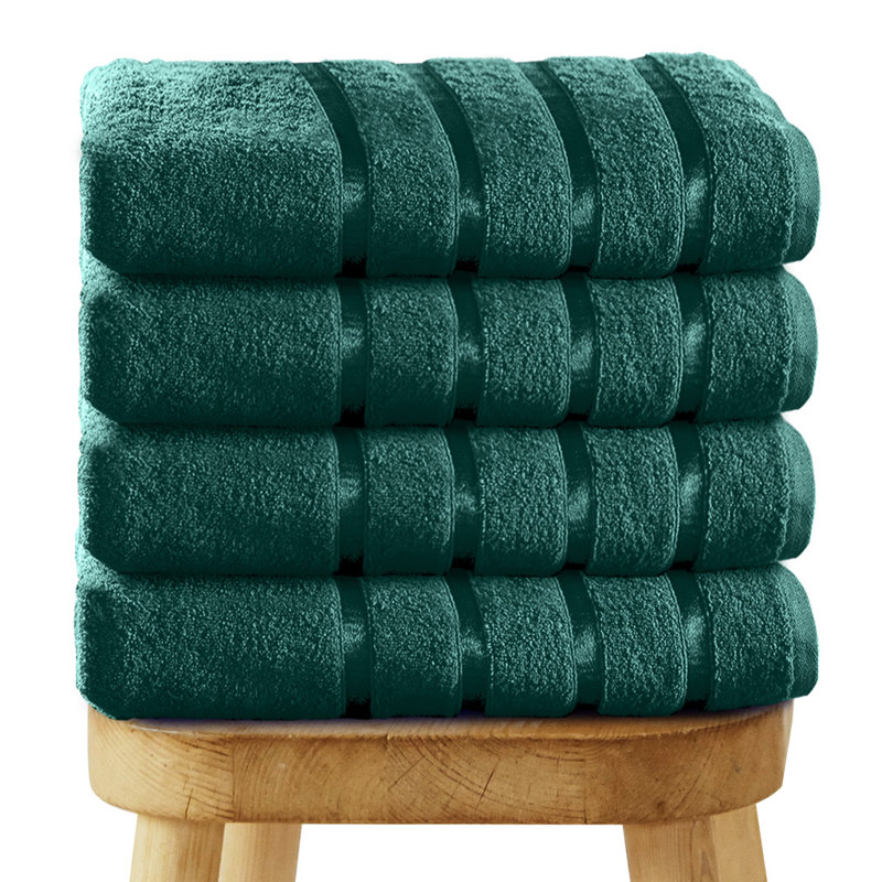 Kensington Luxury Cotton Bathroom Towel Set, Super Soft & Quick Dry – Face, Hand & Bath Towels for Everyday Home Use, Black