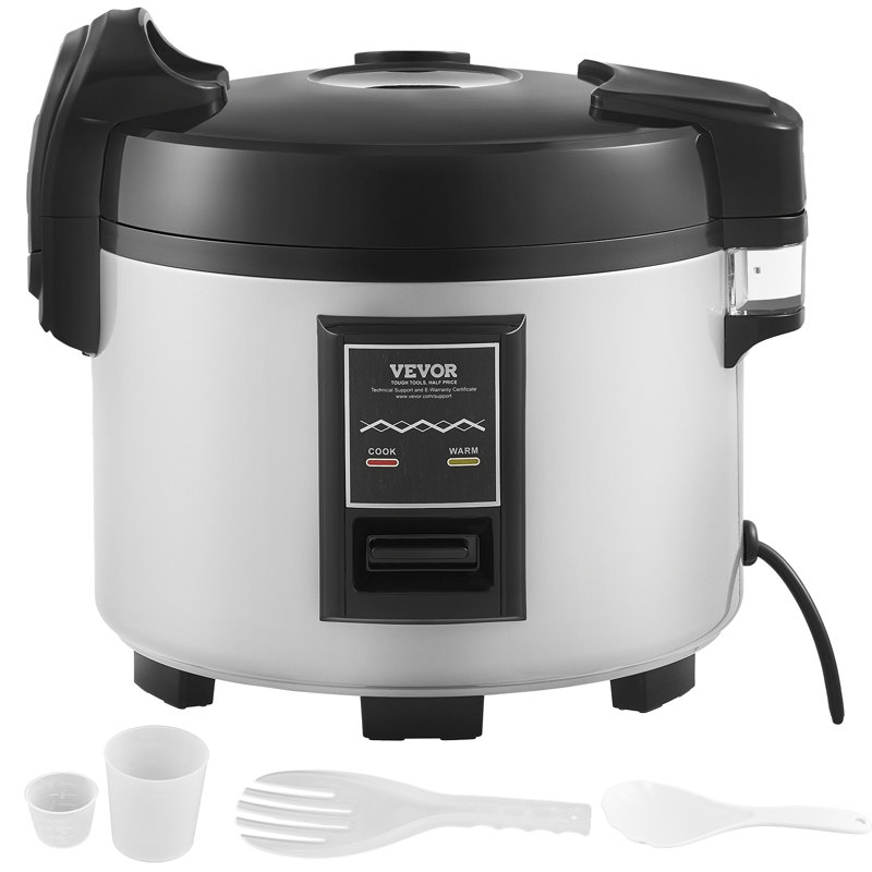 VEVOR 60-Cup Electric Commercial Non-Stick Rice Cooker with Steamer