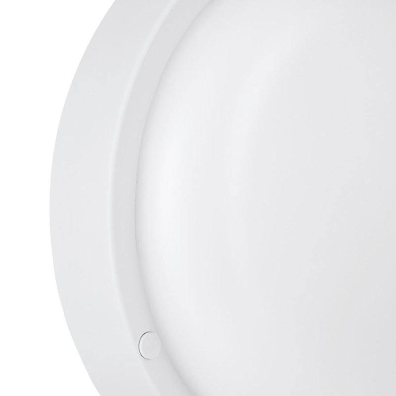 Balam White 5cm H Frosted Glass Outdoor Flush Mount