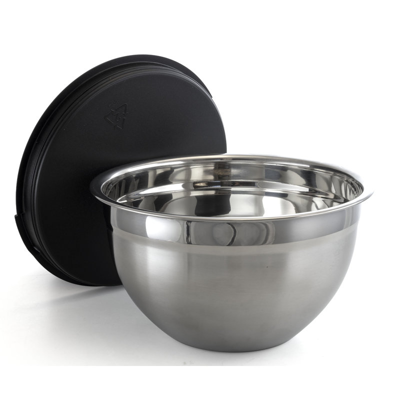 MegaChef 5 Piece Stainless Steel Mixing Bowl Set with Lids
