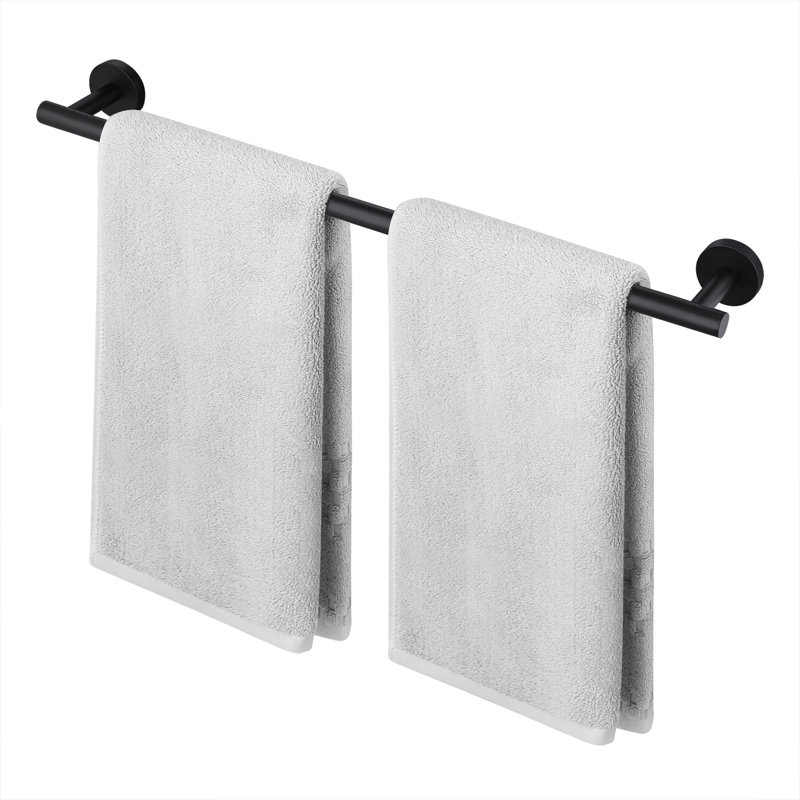 KES 24" Wall Mounted Towel Bar for Bathroom SUS304 Stainless Steel Kitchen Hand Towel Holder, Matte Black