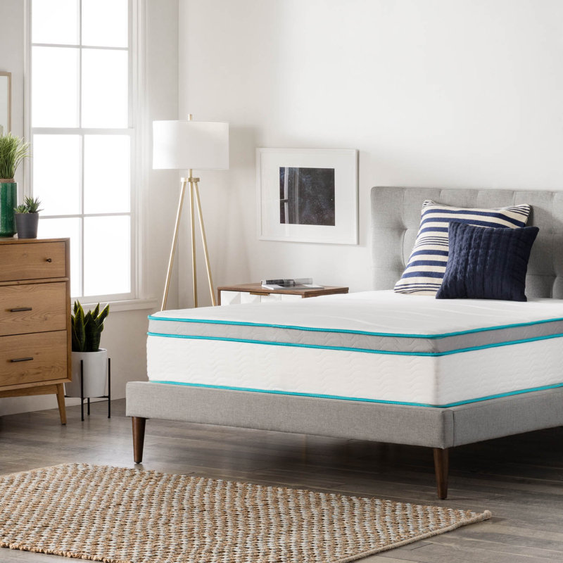 Matelas hybride à plateau-coussin moelleux 12 po linenspa essentials, Simple TG