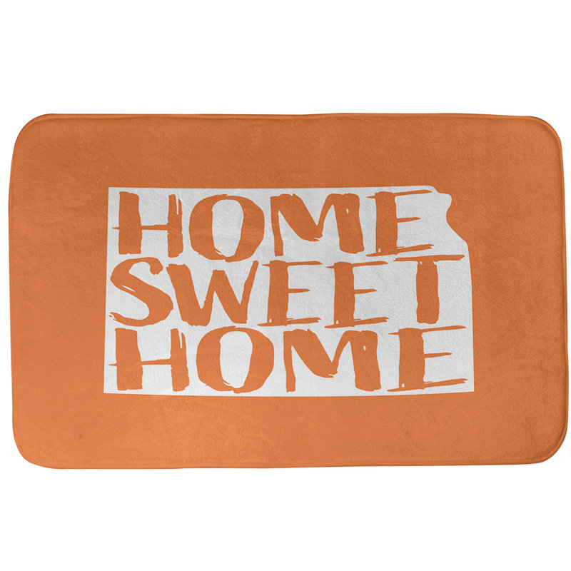 Tapis pour salle de bain kansas doux, l 17 po x L 21 po, Orange