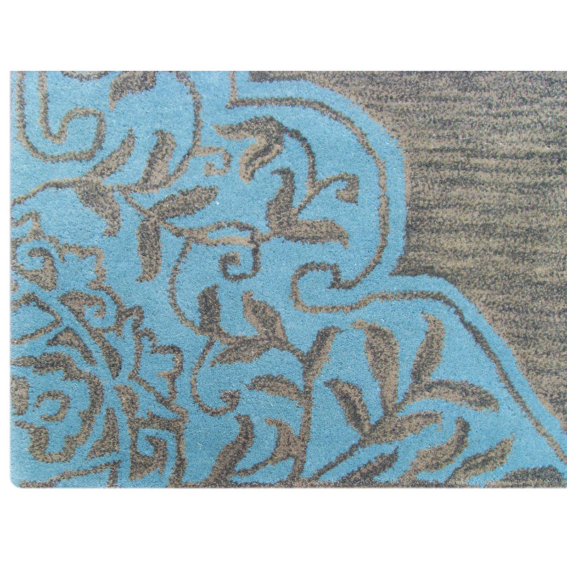 Kirman Floral Hand Woven Area Rug, Rectangle 122 x 183cm