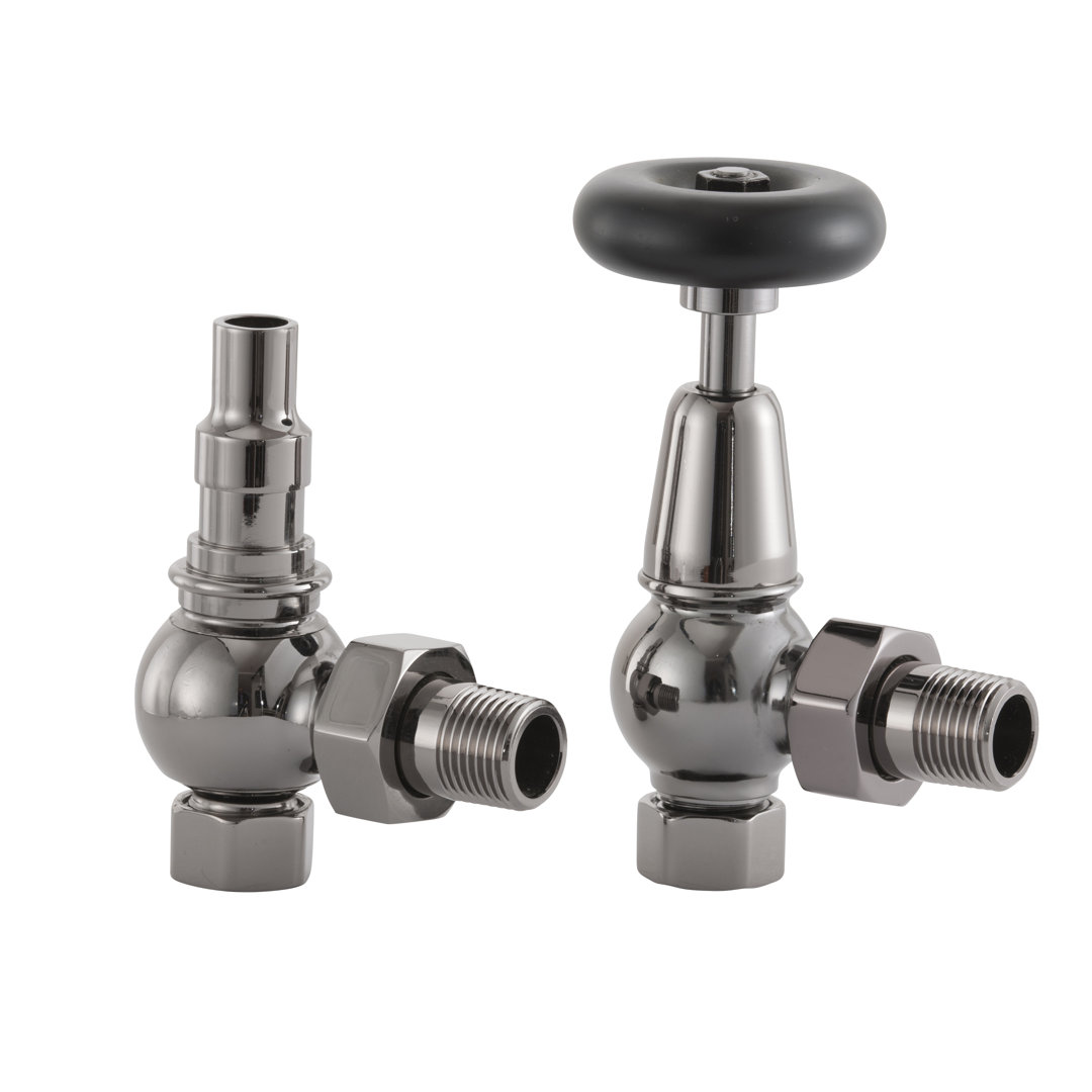 Abdiel Heating Manual Radiator Valve with Wheel Head & Lockshield