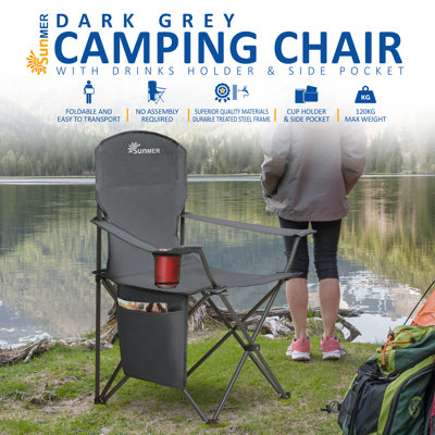 SUNMER Folding Camping Chair - Extra Wide