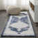 Amee Ornate Medallion Modern Ivory/Navy Rug