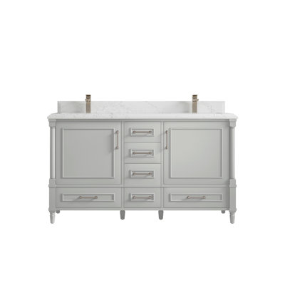 60 po X P 22 po D Meuble-lavabo double de salle de bain Hale