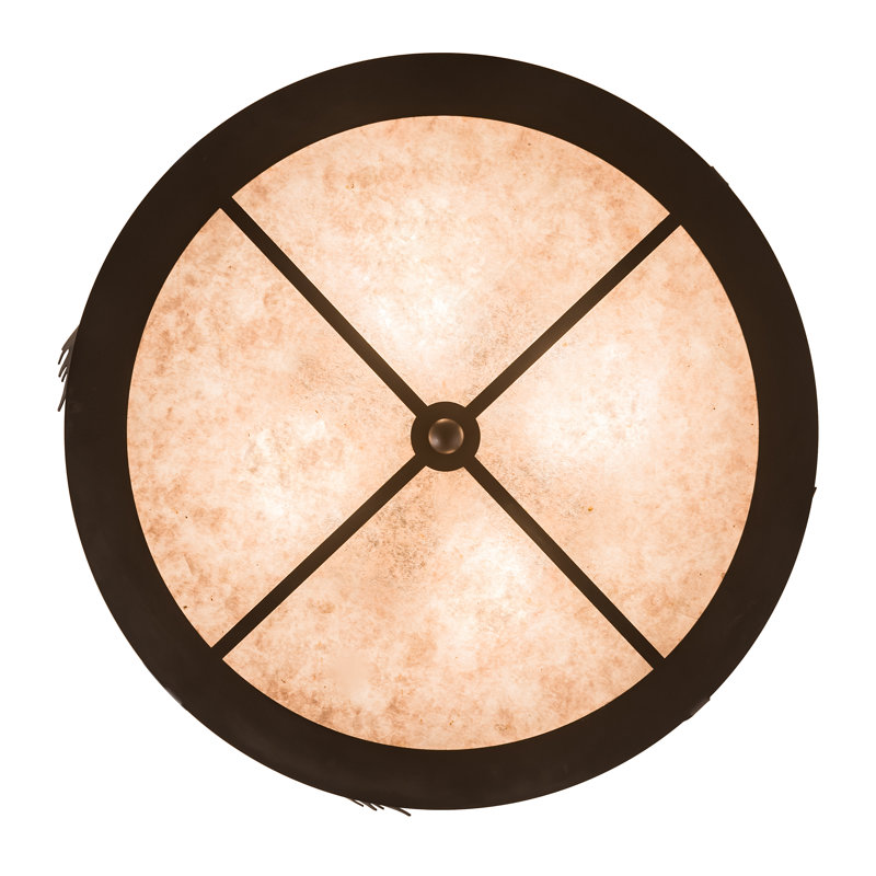 Plafonnier semi-encastré 4 lumières 24 po unique Beltzhoover, Oil Rubbed Bronze