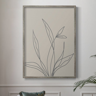 Neutral Lines II Framed Print - Solid Wood 47952