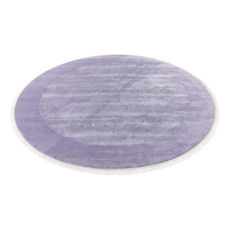 Tapis rond rond violet Indira