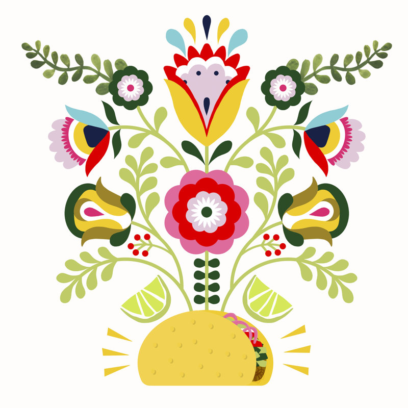 Cinco De Mayo I by Victoria Borges - Wrapped Canvas Print, 122cm H x 122cm W