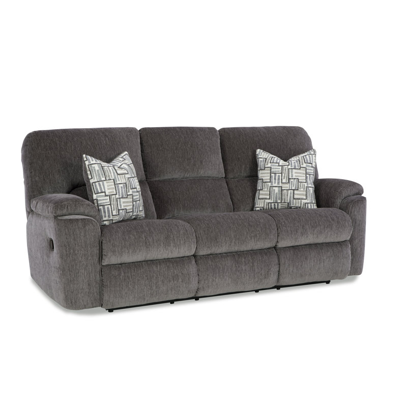 Bachar Reclining Sofa, Gray