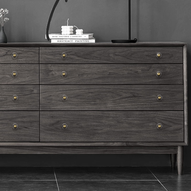 Paquet de 12 poignées d'armoire en verre de cristal de 1-1 / 4 po avec poignées rondes en laiton, poignées de commode de cuisine en or pour portes pliantes