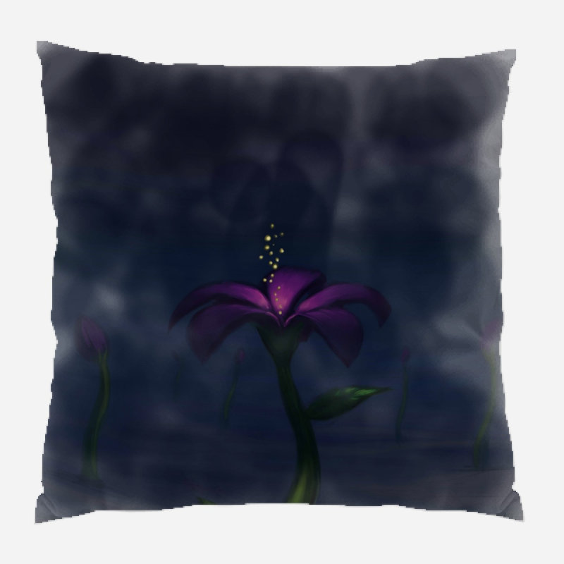  Coussin Flower, Microsuède, Intérieur