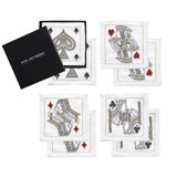 Cocktail House of Card 8 Piece Linen Napkin Set