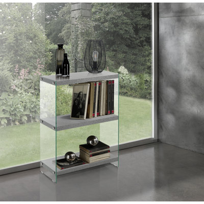 90cm H x 70cm W Glass Standard Bookcase