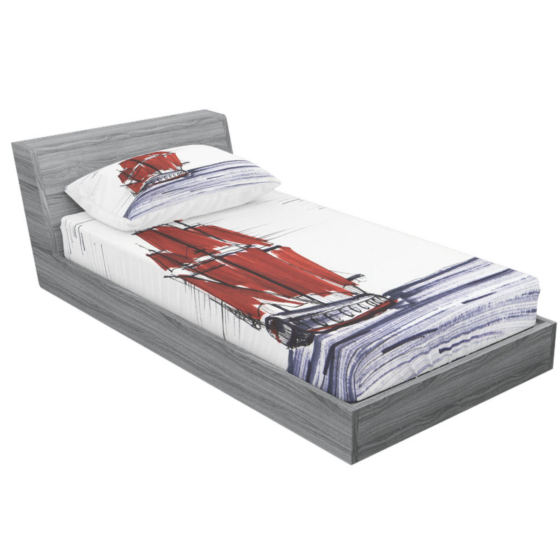 Microfiber Sheet Set, Twin Sheet Set with Fitted Sheet
