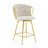 24.5" Modern Braided Velvet Woven Rope Bar Stool for Kitchen Island-132050573