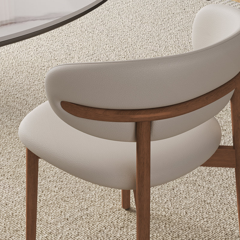 Chaise de salle à manger Mid-Century Modern, Naturel