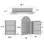 Dajanee 24'' W 36'' H Recessed Framed Medicine Cabinet Mirror Adjustable-2138452345